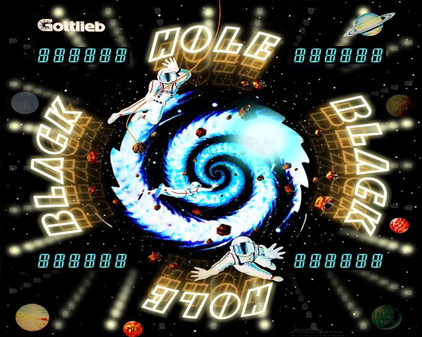 Black Hole backglass