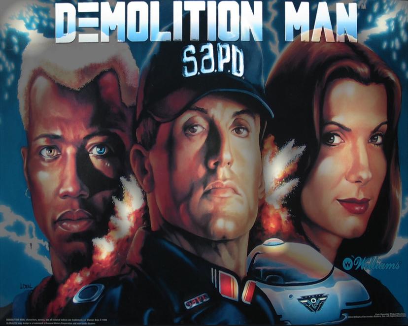 Demolition Man backglass