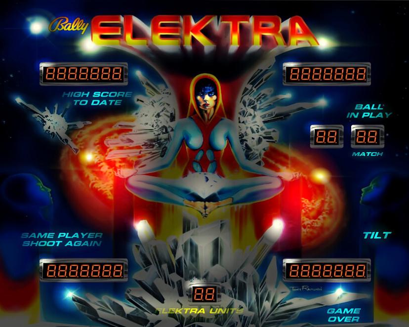 Elektra backglass