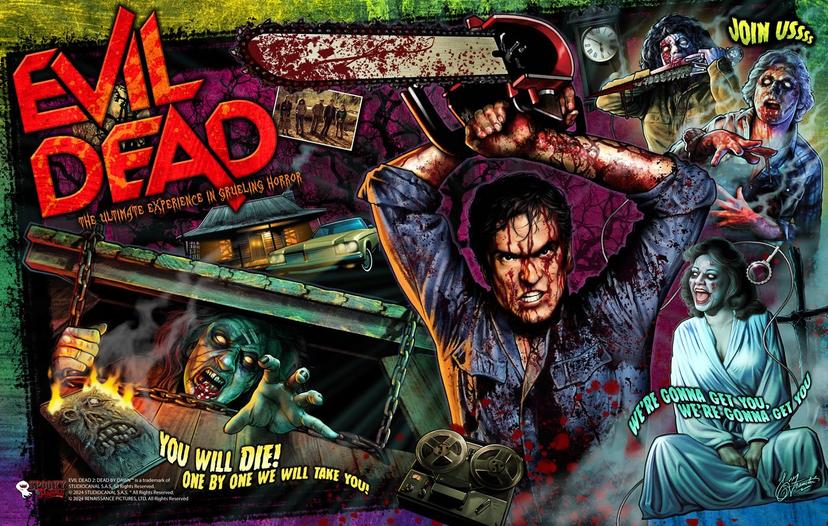 Evil Dead backglass