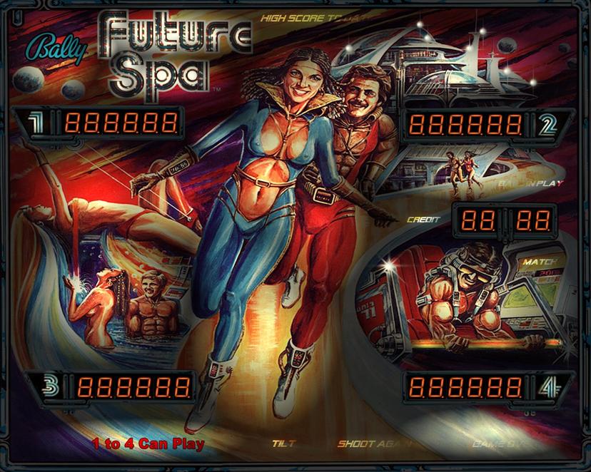 Future Spa backglass