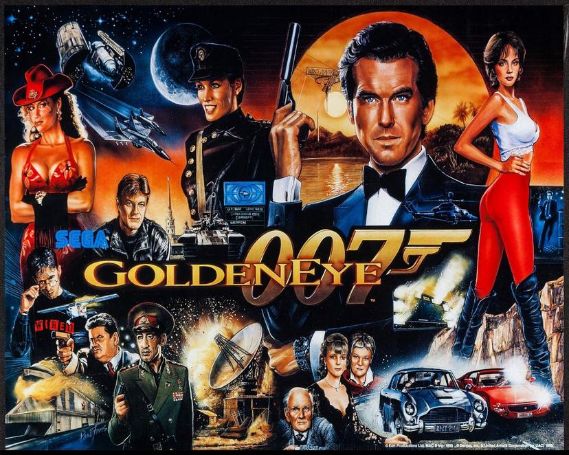 007 Goldeneye backglass