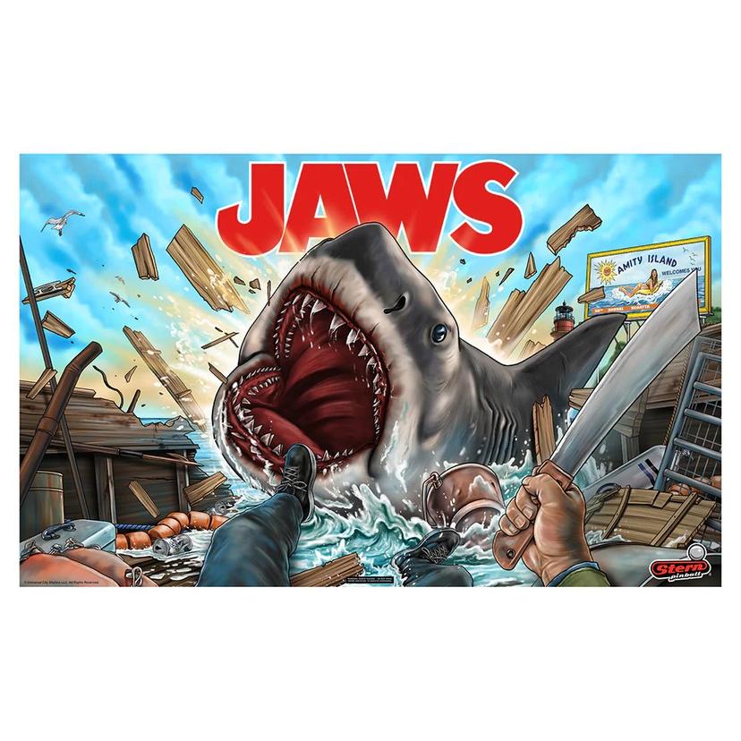 JAWS (Premium) backglass