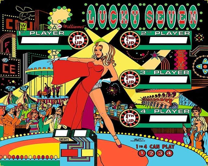 Lucky Seven backglass