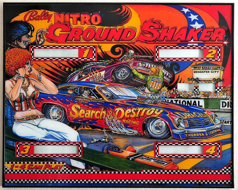 Nitro Ground Shaker backglass