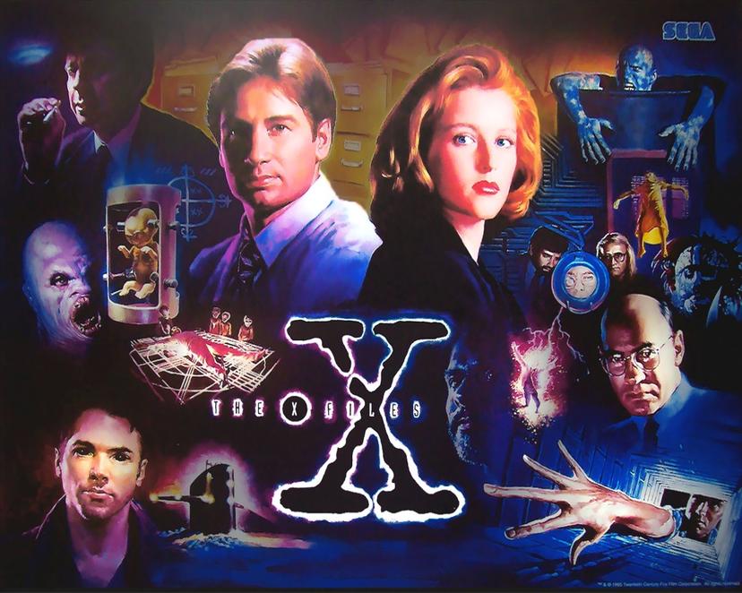 The X Files backglass