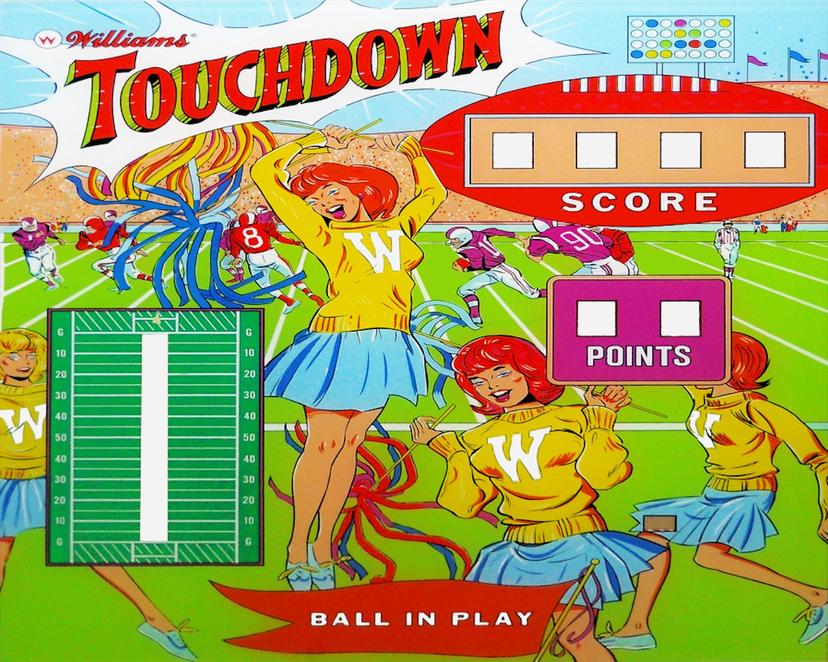Touchdown backglass
