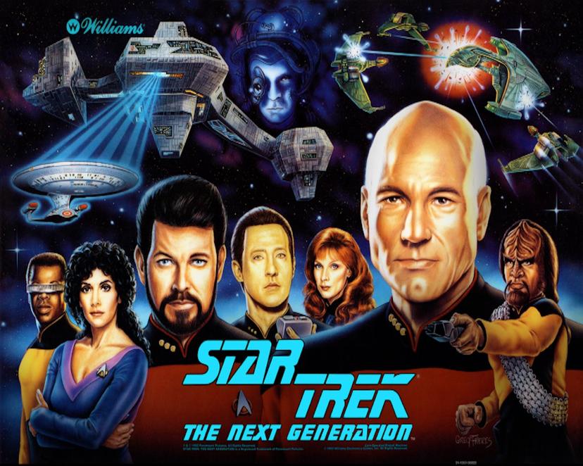 Star Trek' The Next Generation backglass